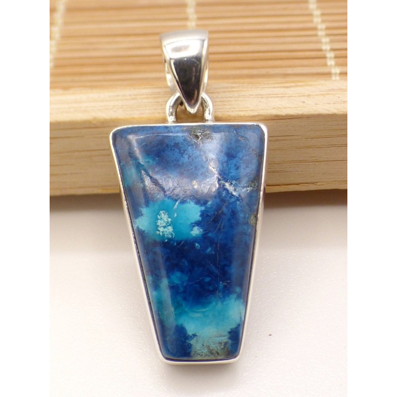 Pendentif Shattuckite forme vase Bijoux en Shattuckite PU83.1