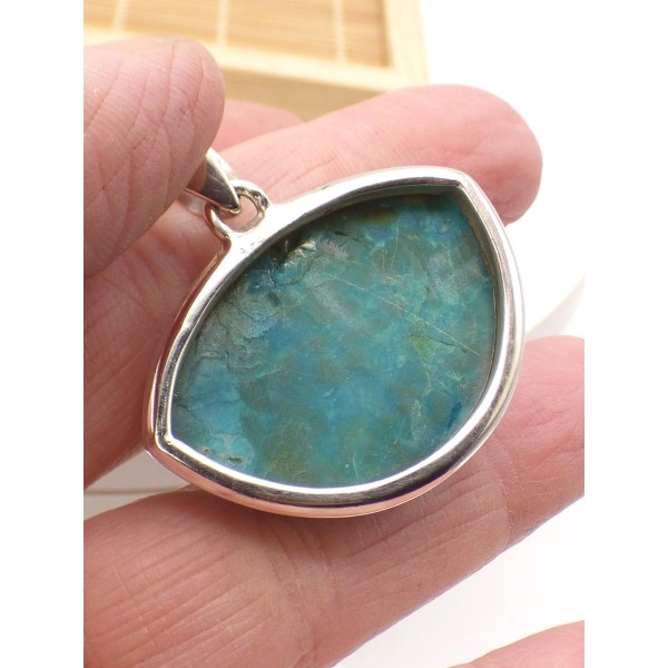 Pendentif Shattuckite semi-oval Pendentifs pierres naturelles PU83.3