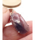Pendentif Saphir africain mixte facetté allongé Pendentifs pierres naturelles PU85.1