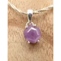 Pendentif Pierre naturelle rubis africain facetté - Bijoux en Rubis