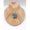 Gros pendentif Labradorite sculptée fleur Bijoux en Labradorite PU88