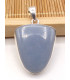 Pendentif Angelite bleue anhydrite semi-oval Pendentifs pierres naturelles PU94