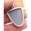 Pendentif Angelite bleue anhydrite semi-oval Pendentifs pierres naturelles PU94