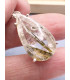 Pendentif Epidote sur Quartz forme goutte Pendentifs pierres naturelles PU96