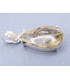 Pendentif Epidote sur Quartz forme goutte Pendentifs pierres naturelles PU96