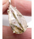 Pendentif Epidote sur Quartz forme goutte Pendentifs pierres naturelles PU96