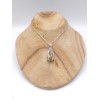 Pendentif Epidote sur Quartz forme goutte Pendentifs pierres naturelles PU96