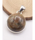 Petit Pendentif Saphirnaturel rond Pendentifs pierres naturelles PU97.1