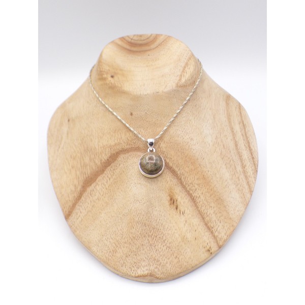Petit Pendentif Saphirnaturel rond Pendentifs pierres naturelles PU97.1