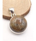Petit Pendentif Saphirnaturel rond Pendentifs pierres naturelles PU97.1
