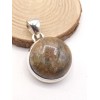 Petit Pendentif Saphirnaturel rond Pendentifs pierres naturelles PU97.1