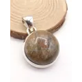 Petit Pendentif Saphir naturel rond - Pendentifs pierres naturelles