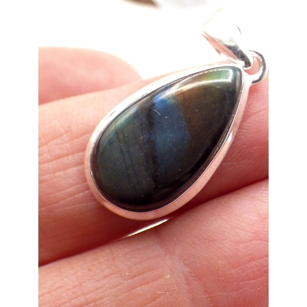 Pendentif Labradorite Spectrolite quadricolore Bijoux en Labradorite PU69.2