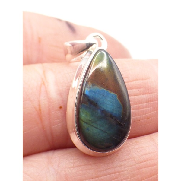 Pendentif Labradorite Spectrolite quadricolore Bijoux en Labradorite PU69.2