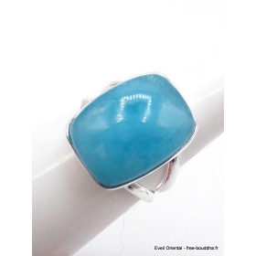 Bague Smithsonite rectangulaire taille 59 Bijoux en Smithsonite PU100.2