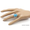Bague Smithsonite rectangulaire taille 59 Bijoux en Smithsonite PU100.2