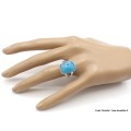 Bague Smithsonite rectangulaire taille 59 Bijoux en Smithsonite PU100.2