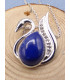 Collier Cygne en Lapis lazuli Colliers pierres naturelles fines PU105