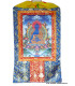 Grand Tangka bouddhiste Bouddha de Médecine 105 cm Tentures tibétaines Bouddha GTAN1