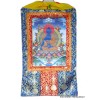 Grand Tangka bouddhiste Bouddha de Médecine 105 cm Tentures tibétaines Bouddha GTAN1