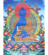 Grand Tangka bouddhiste Bouddha de Médecine 105 cm Tentures tibétaines Bouddha GTAN1