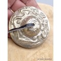 Tingshas tibétaines Dragons 6.5 cm couleur laiton Tingsha tibétaine cymbales TBDRA2