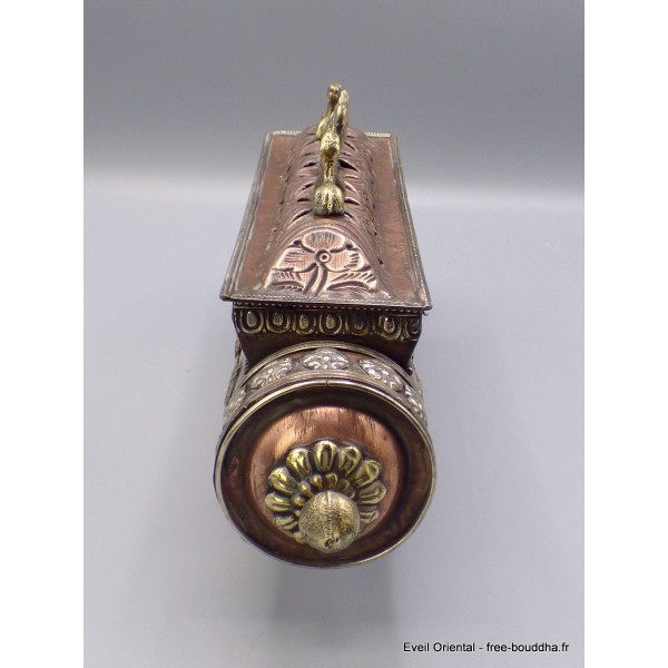 Porte encens tibétain Stupa et Biches Brûleurs et porte-encens PETSTU1