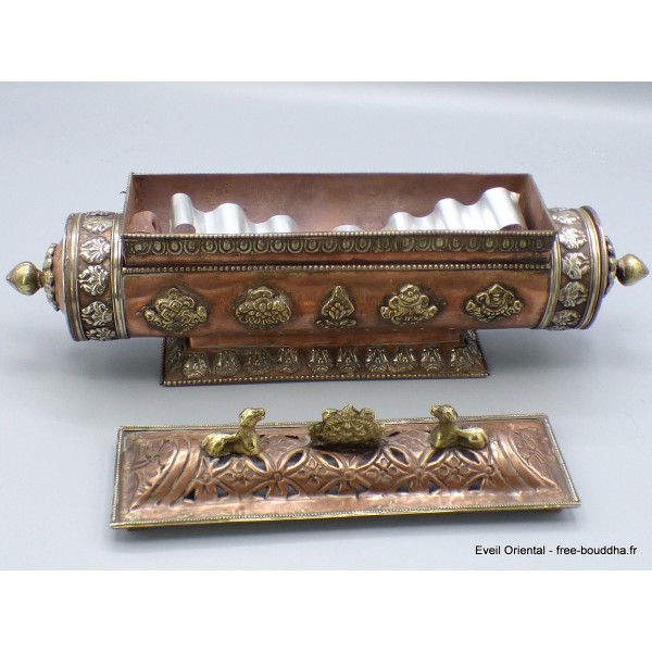Porte encens tibétain Stupa et Biches Brûleurs et porte-encens PETSTU1