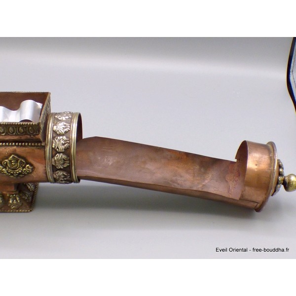 Porte encens tibétain Stupa et Biches Brûleurs et porte-encens PETSTU1