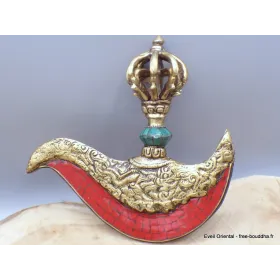 Kartika tibétain (drigug) avec corail - Kartika Tibétain Bouddhiste