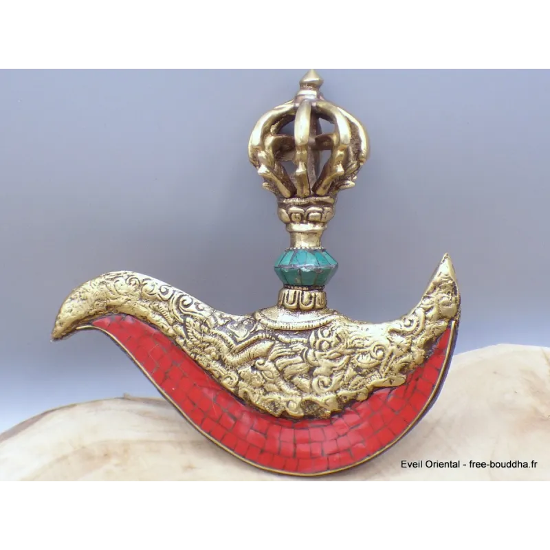 Kartika tibétain (drigug) avec corail - Kartika Tibétain Bouddhiste