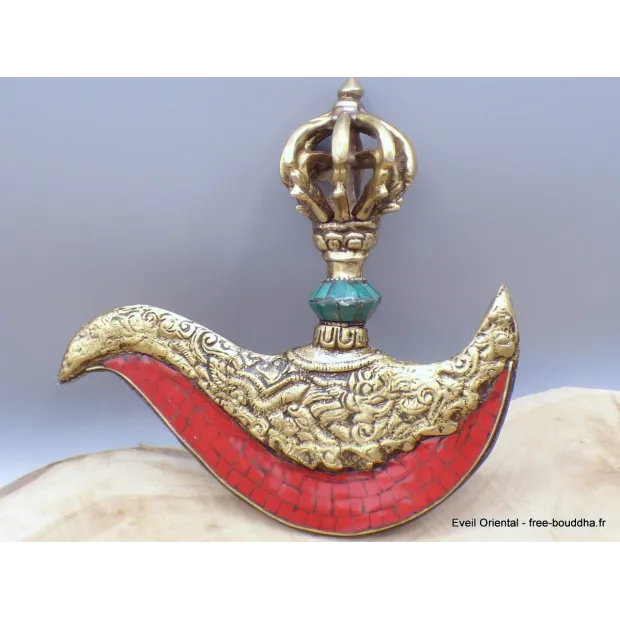 Kartika tibétain (drigug) avec corail - Kartika Tibétain Bouddhiste