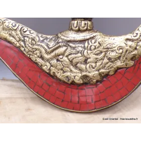 Kartika tibétain (drigug) avec corail - Kartika Tibétain Bouddhiste