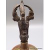 Cloche dorjé tibétain 14 cm patine cuivre Cloches et dorjé tibétains CEDOR2