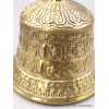 Cloche tibétaine et dorjé en bronze laiton 13 cm Cloches et dorjé tibétains CEDOR8