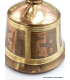 Cloche dorjé boucchiste patine cuivre et or 15 cm Cloches et dorjé tibétains CEDOR10