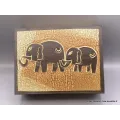 Boîte à bijoux indienne en bois - Boîte à Bijoux tibétaine