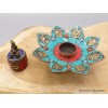 Porte-encens tibétain Turquoise cuivre Brûleurs et porte-encens ref 3034.1