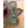 Porte-encens tibétain authentique turquoise Brûleurs et porte-encens ref 3034.2