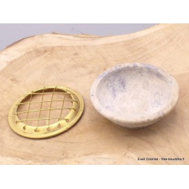 Petit brûleur d'encens cône ou résine en pierre Brûleurs et porte-encens ref 3034.3