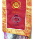Tenture tibétaine 7 chakras verte rouge Tentures tibétaines Bouddha TEN7C2