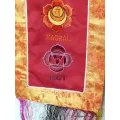 Tenture tibétaine 7 chakras verte rouge - Tentures bouddhistes
