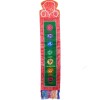 Tenture tibétaine 7 chakras verte rouge Tentures tibétaines Bouddha TEN7C2