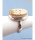 Bague Psilomélane dendritique taille 54/55 Bagues pierres naturelles PU109.1