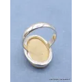 Bague Psilomélane dendritique ovale Taille 59 - Bagues pierres naturelles