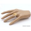 Bague Psilomélane dendritique ovale Taille 59 Bagues pierres naturelles PU109.2