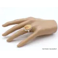 Bague Psilomélane dendritique ovale Taille 59 - Bagues pierres naturelles