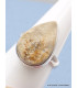 Bague Psilomélane dendritique forme goutte taille 59 Bagues pierres naturelles PU109.4