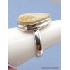 Bague Psilomélane dendritique forme goutte taille 59 Bagues pierres naturelles PU109.4