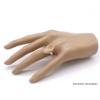 Bague Psilomélane dendritique forme goutte taille 59 Bagues pierres naturelles PU109.4